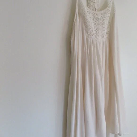 Mossimo | Size XL | White Cream Crochet Lace Boho Whimsy Sleeveless Mini Dress - Picture 1 of 9